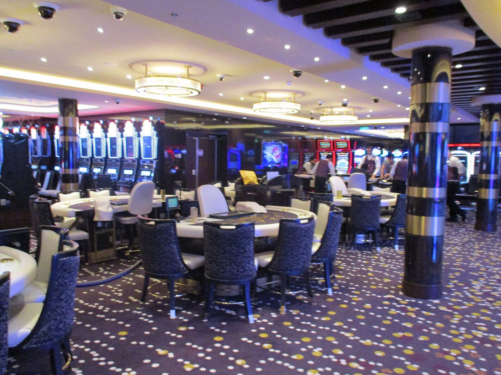 The casino on Norwegian Bliss