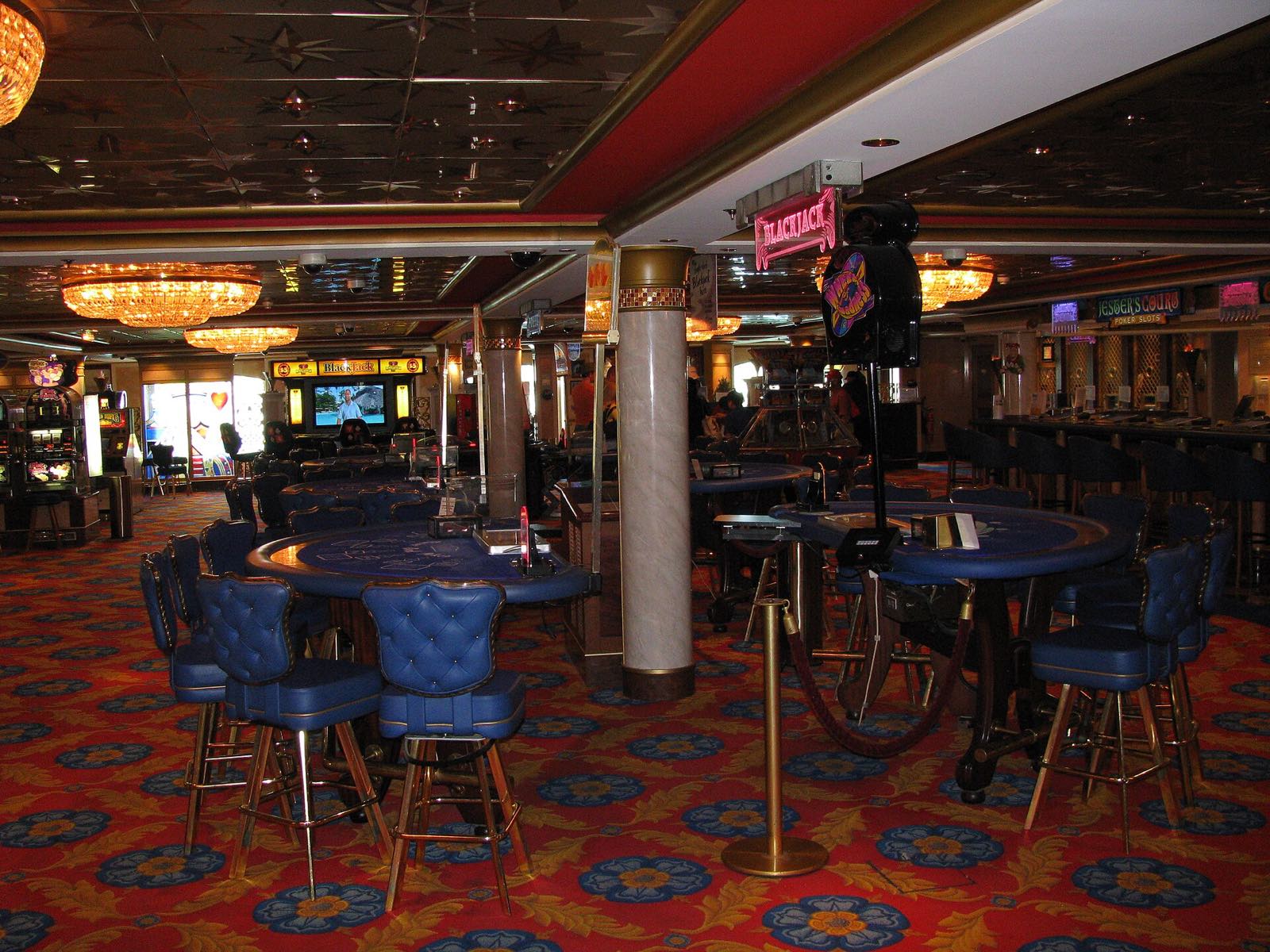 The casino on Norwegian Dawn
